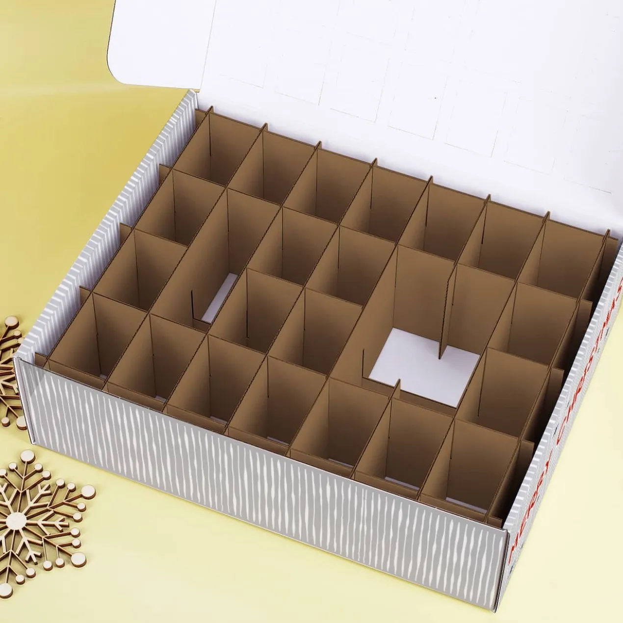 DIY Adventskalender mit coolem Weihnachtsmann und Wunschtext
