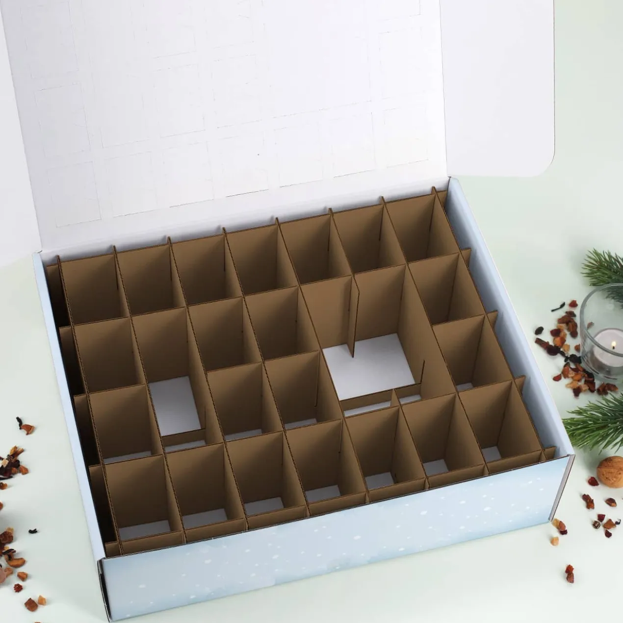 DIY Adventskalender mit Tieren des Waldes und Ihrem Wunschtext