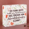 DIY Adventskalender mit witziger Arbeitsunfähigkeitsbescheinigung für Frauen und Männer