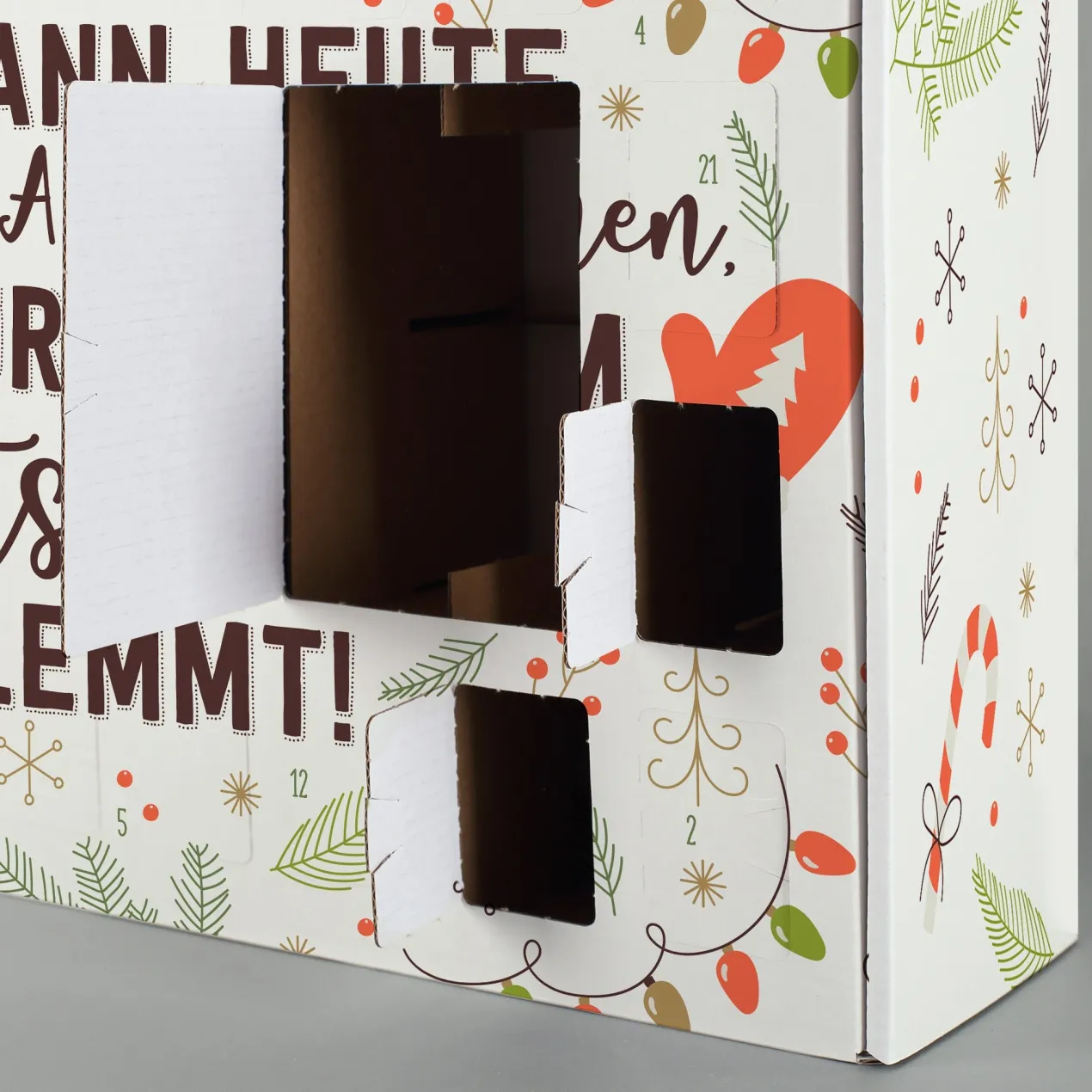 DIY Adventskalender mit witziger Arbeitsunfähigkeitsbescheinigung für Frauen und Männer
