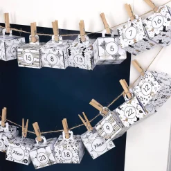 DIY-Adventskalender 24 Schachteln mit Personalisierung
