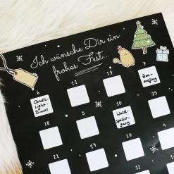 DIY Adventskalender - zum Freirubbeln