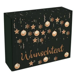 DIY Adventskalender zum selbst Befüllen mit Christbaumschmuck bedruckt