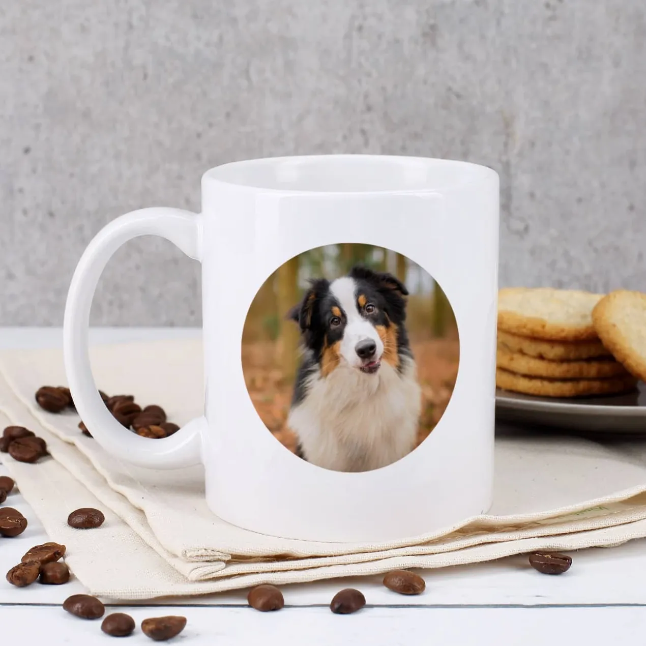 Dog Mom | Dog Dad - Fototasse mit Ihrem Wunschnamen