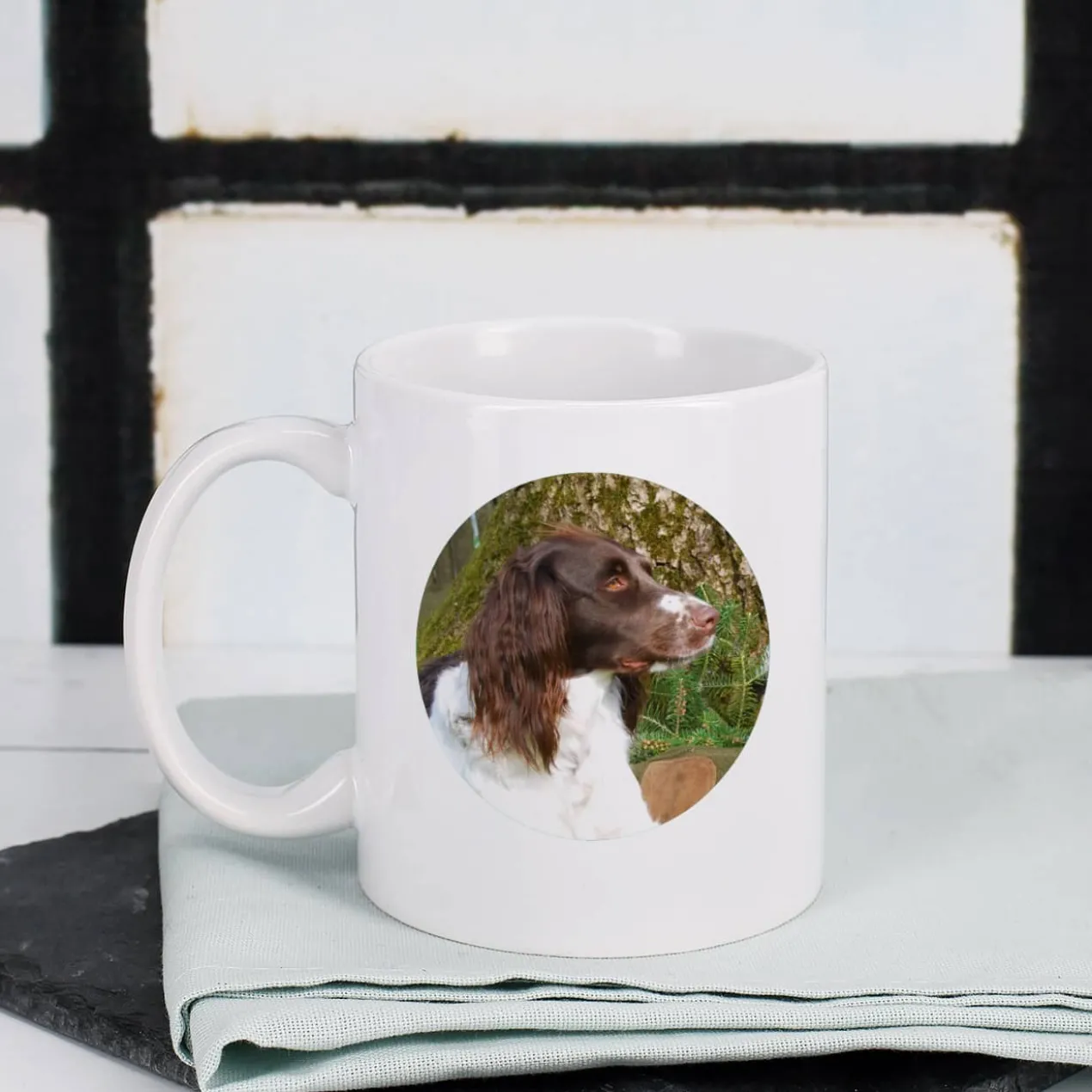 Dog Mom | Dog Dad - Fototasse mit Ihrem Wunschnamen