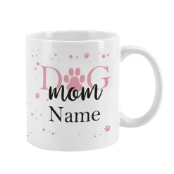 Dog Mom | Dog Dad - Keramiktasse mit Wunschname