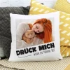 Drück mich - Kuschelkissen mit Fotoaufdruck und Wunschtext