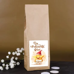 Du bist mein Weihnachtsstern - Süßer Tee mit Name