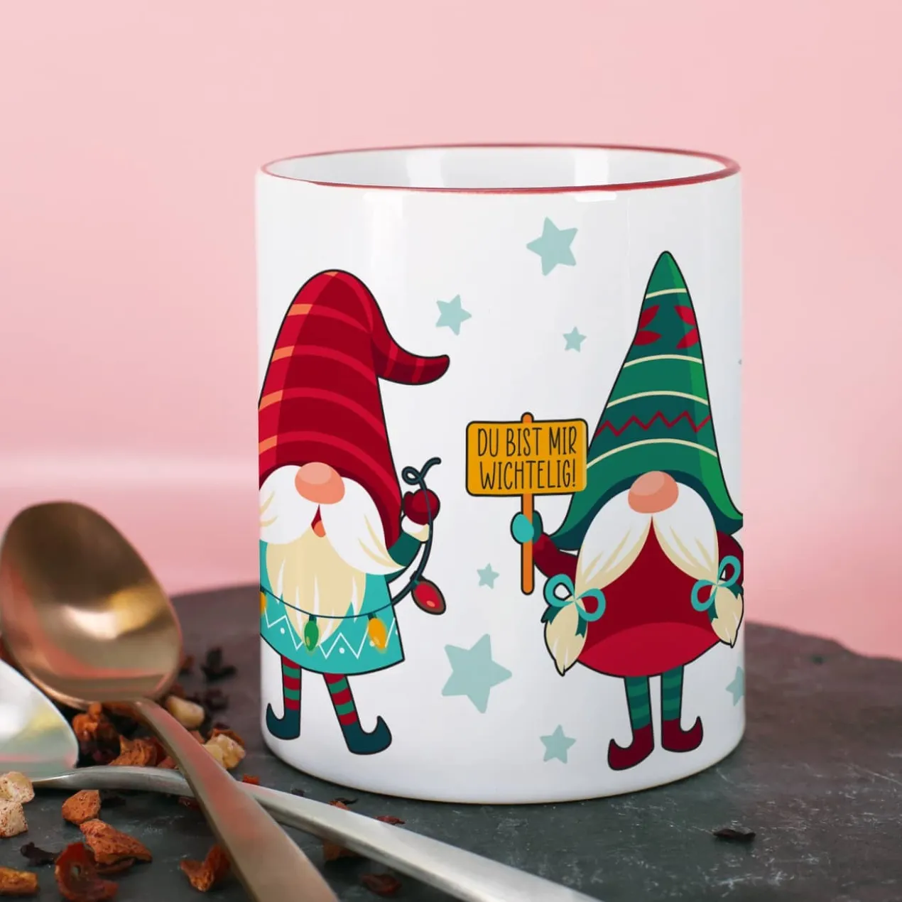 Du bist mir Wichtelig! - Tasse zu Weihnachten