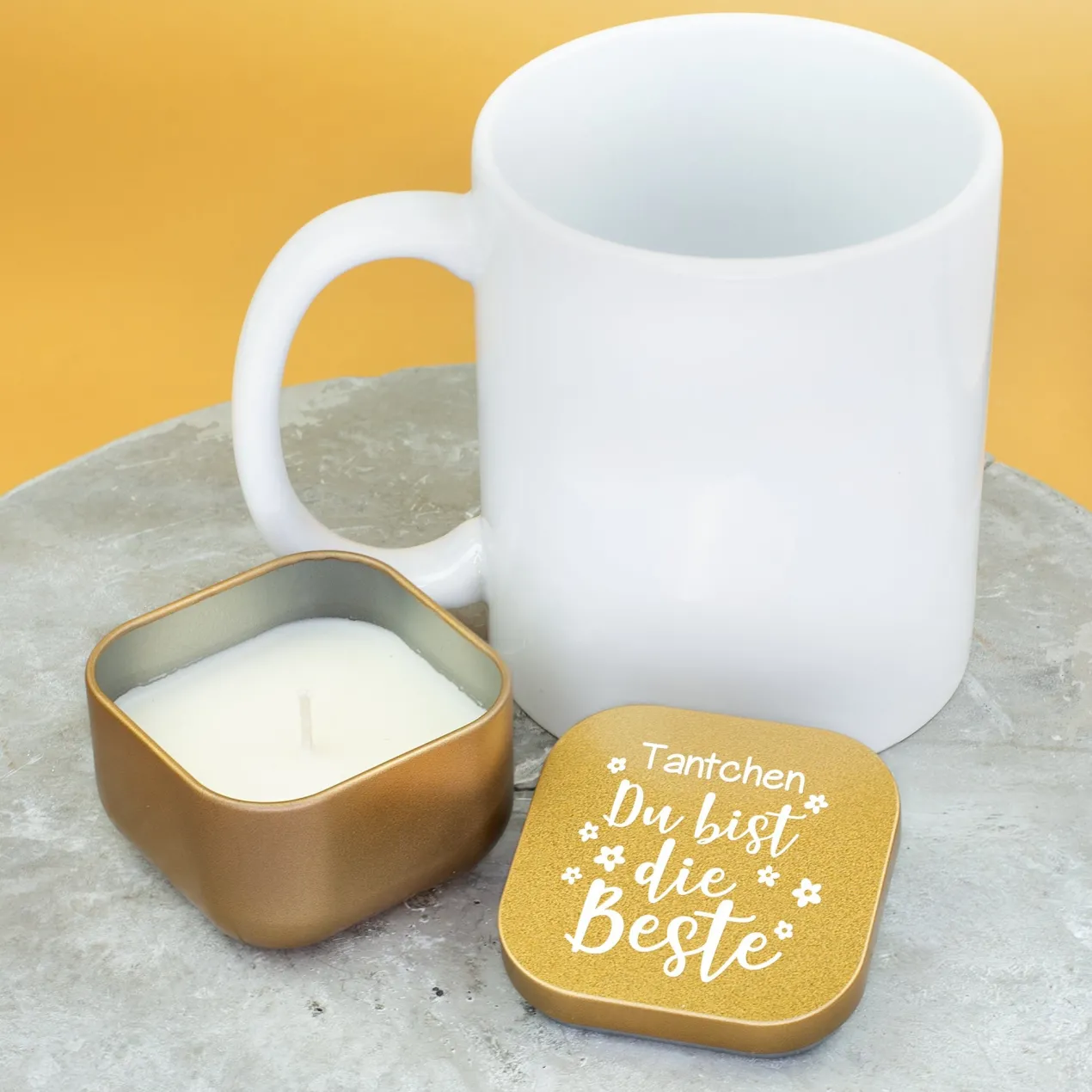 Duftkerze personalisiert mit Name als Geschenk zum Muttertag für die beste Mama, Oma & Freundin