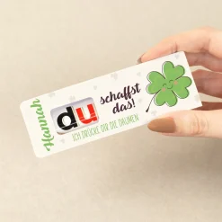 duplo Riegel als Glücksbringer personalisiert mit Name & Wunschtext | Geschenk für Prüfung & Abitur