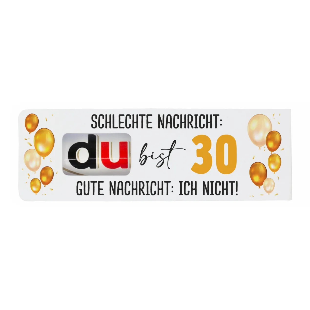 duplo Riegel personalisierbar mit Alter zum Geburtstag | Schokoriegel in Geschenkverpackung