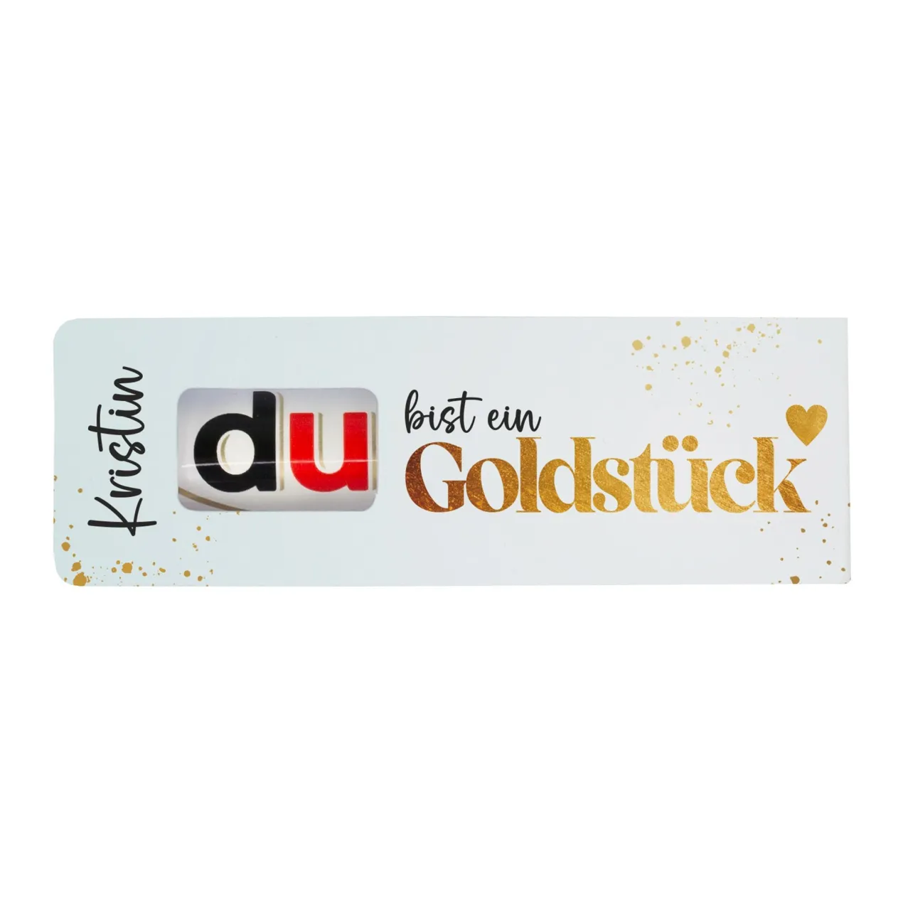 duplo Riegel personalisiert mit Name | Goldstück | Schokoriegel als kleines Geschenk