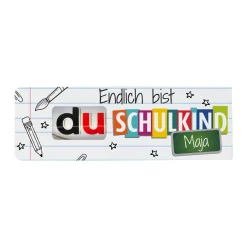 duplo Riegel zur Einschulung mit Name personalisiert | Schulkind Geschenk für Jungen & Mädchen