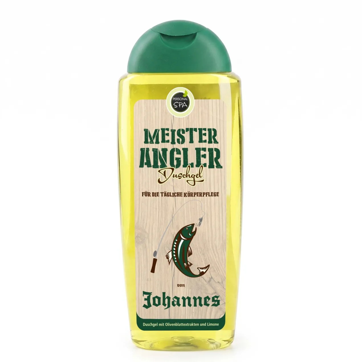 Duschgel für den Meister Angler mit Wunschname