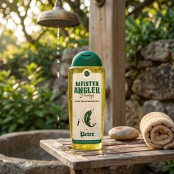 Duschgel für den Meister Angler mit Wunschname