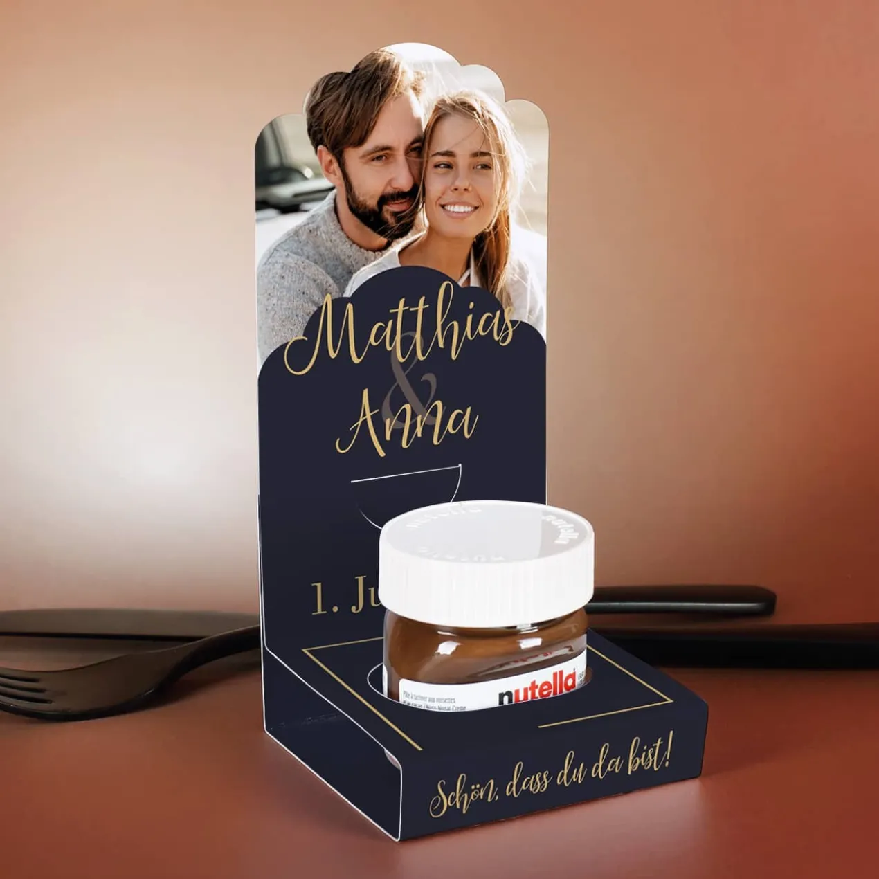 Edle DIY-Fotoaufsteller 4er Set für romantische Gastgeschenke zur Hochzeit