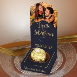 Edle DIY-Fotoaufsteller 4er Set für romantische Gastgeschenke zur Hochzeit