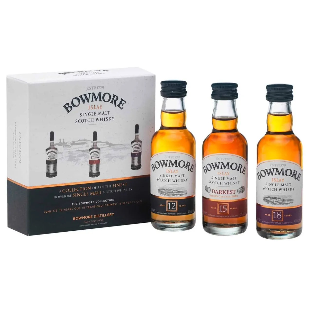 Edler Bowmore Single Malt 3er Set 50ml