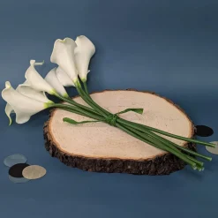 Edler Calla-Strauß aus Seidenblumen | 7 künstliche Blumen im natürlichen Look