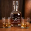 Edles 3-teiliges Whisky-Geschenkset für Männer ‚The Last Gentleman‘ personalisiert mit Name und Jahr