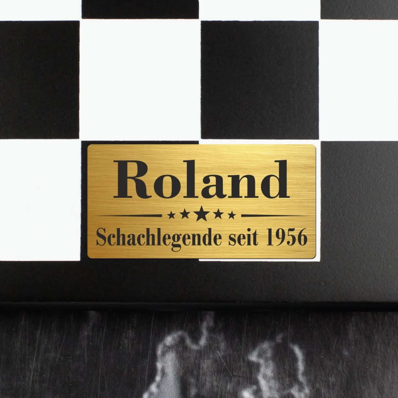 Edles Whisky Dekantier Set graviert mit Name & Wunschtext | Schach Dekanter mit König Karaffe, Gläsern