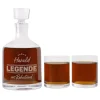 Edles Whisky-Geschenkset von Leonardo ‚Legende im Ruhestand‘ personalisiert mit Name zur Rente