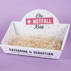 Ehe-Notfall-Korb als witziges Geschenk zur Hochzeit