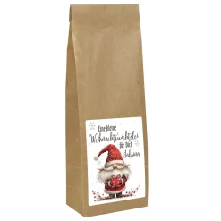 Eine kleine Weihnachtswichtelei - Tee mit personalisierten Aufkleber und Name