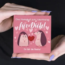 Eine Kleinigkeit zum Valentinstag - 4 Lindorkugeln in persönlich bedruckter Verpackung