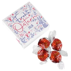 Eine Kleinigkeit zu Ostern - 4 Lindorkugeln in persönlicher Osterverpackung
