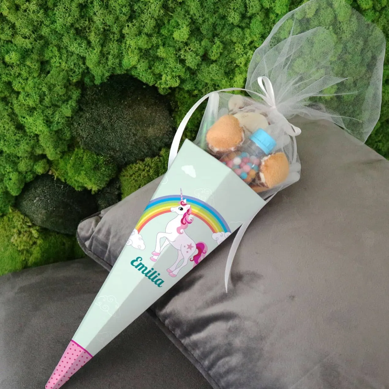 Einhorn Schultüte für Geschwister