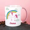 Einhorn Tasse mit Name zur Einschulung
