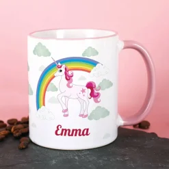 Einhorn Tasse mit Name zur Einschulung