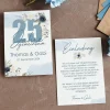 Einladungskarte zur Silberhochzeit- 25 Jahre gemeinsam