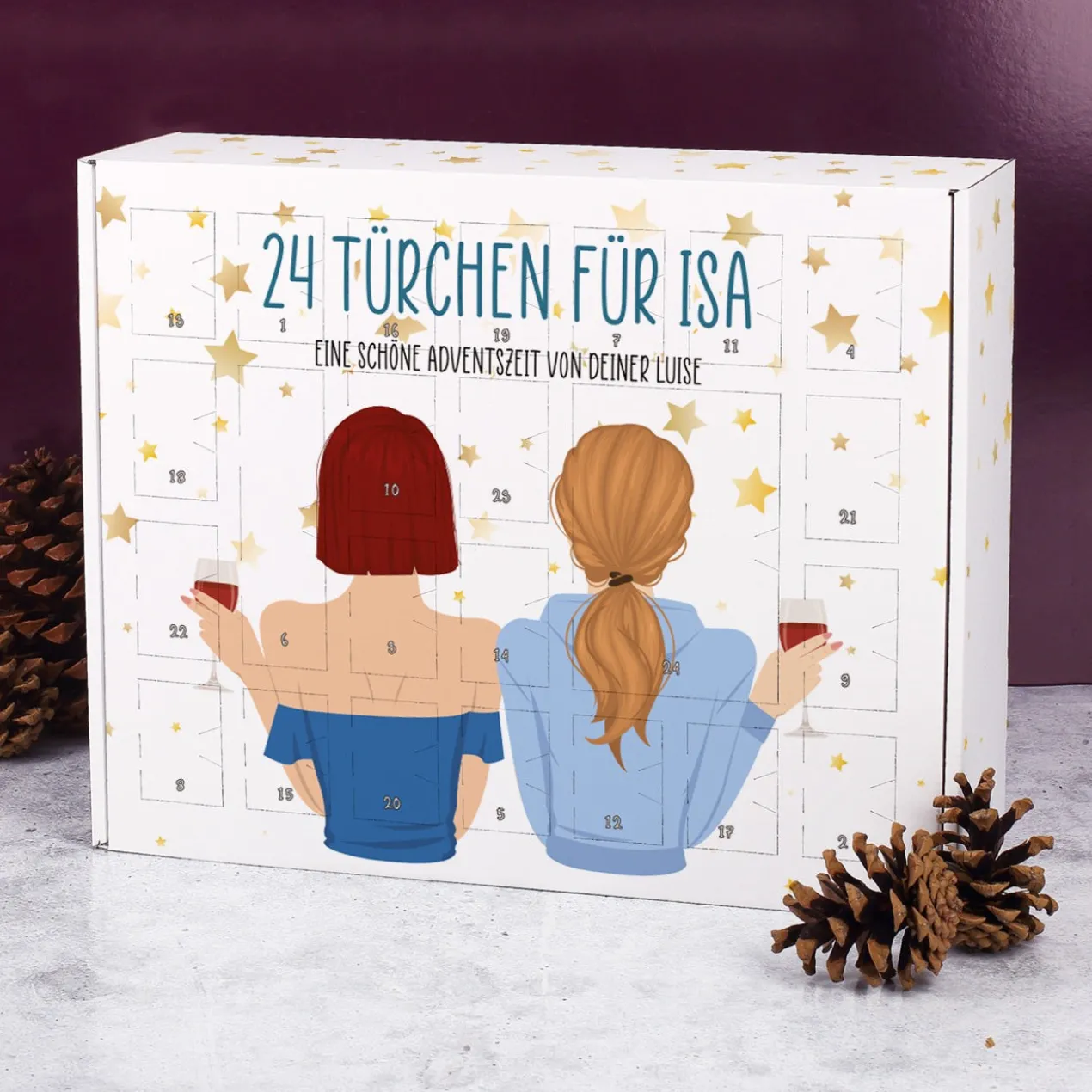 Einzigartiger Adventskalender für beste Freundinnen