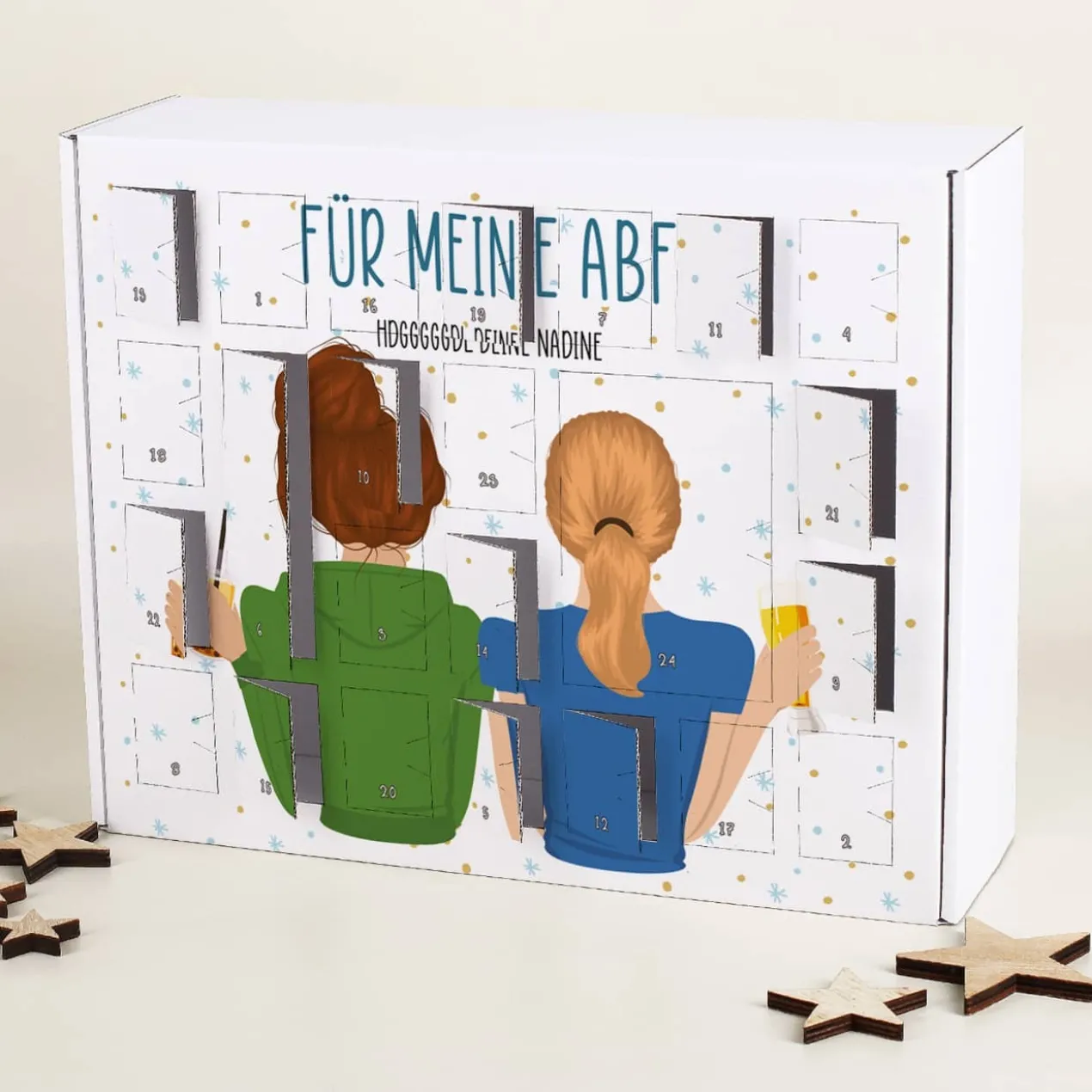 Einzigartiger Adventskalender für beste Freundinnen