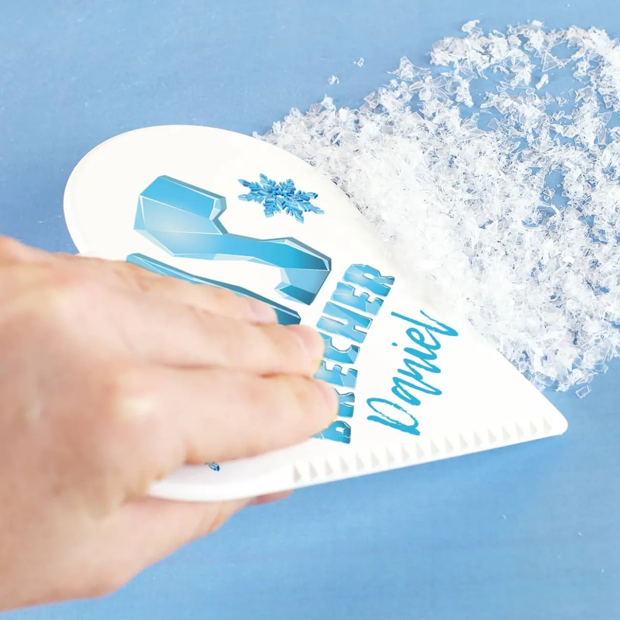 Eisbrecher - Eiskratzer in Herzform mit Namensaufdruck