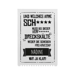 Eiskratzer mit Spruch