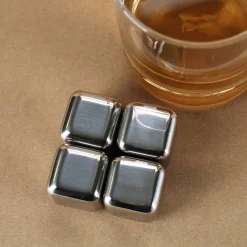 Eiswürfel aus Edelstahl 4 Stück