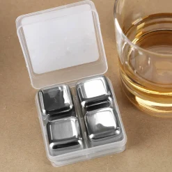 Eiswürfel aus Edelstahl 4 Stück