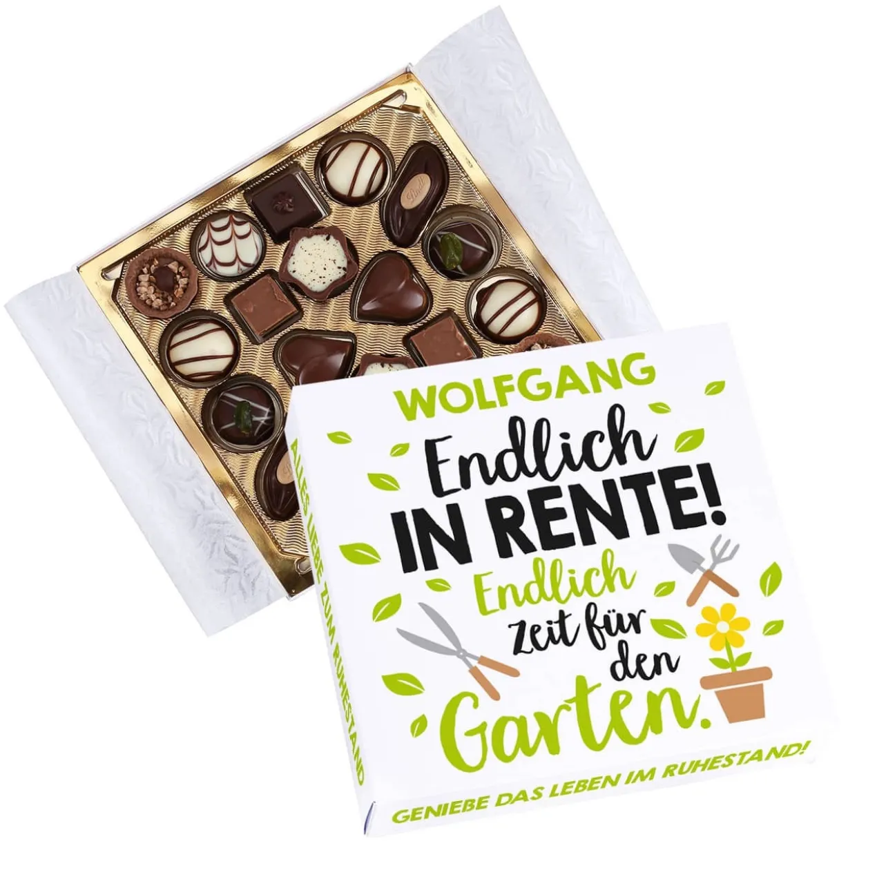 Endlich in Rente! - Lindt Pralinen als Geschenk zum Ruhestand
