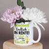 Endlich in Rente! - Tasse für Gärtner mit Wunschname