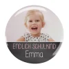 Endlich Schulkind - Button mit Fotoaufdruck