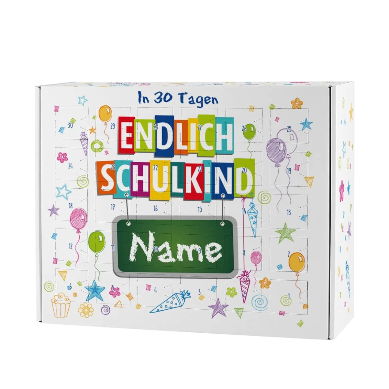 Endlich Schulkind - Countdown Kalender zum Schulstart