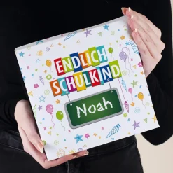 Endlich Schulkind - 32 Lindt Pralinen mit Namen personalisiert