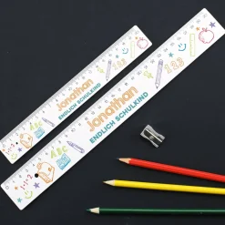 Endlich Schulkind - Lineal mit Namensaufdruck und Wunschtext