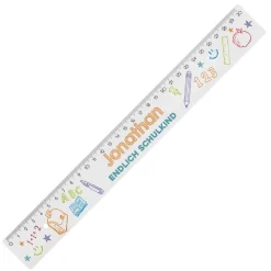 Endlich Schulkind - Lineal mit Namensaufdruck und Wunschtext