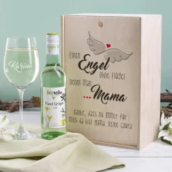 Engel ohne Flügel nennt man Mama - Wein-Set zum Muttertag