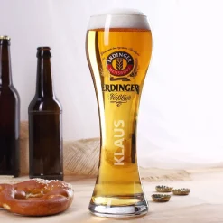 Erdinger Weissbräu Weizenbierglas mit Ihrem Wunschnamen graviert